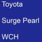 Preview: Toyota, Surge Pearl, WCH.